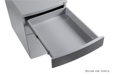 Metalowy kontenerek biurowy RP-04-S Unique zamek