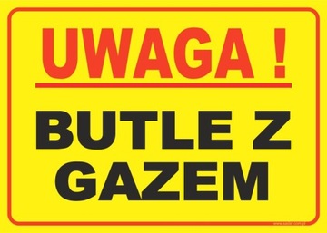 Tablica BUTLE Z GAZEM tabliczka