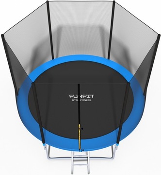 TRAMPOLINA OGRODOWA 312CM Z SIATKĄ DRABINKA FUNFIT