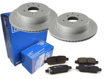 фото thumb №1, Гальмівні диски + гальмівні колодки ate задня infiniti fx m35 m45 q50