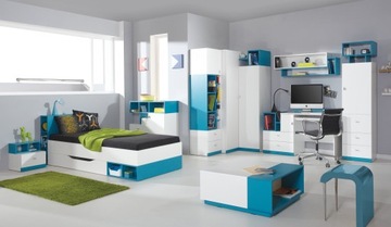 MOBI 11 DESK мебель белый бирюзовый MDD24