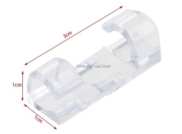 Klips uchwyt mocowanie organizer kabli 20 szt