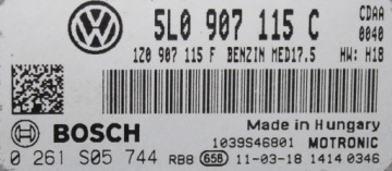 фото thumb №5, Skoda бортовий комп'ютер двигуна 5l0907115c 0261s05744