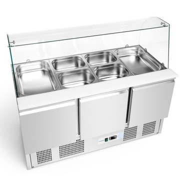 FORGAST STÓŁ CHŁODNICZY SAŁATKOWY 3-DRZWI FG07104