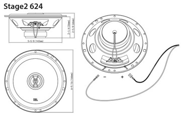 JBL Stage2 624 ДИНАМИКИ BMW 3 E46 165MM