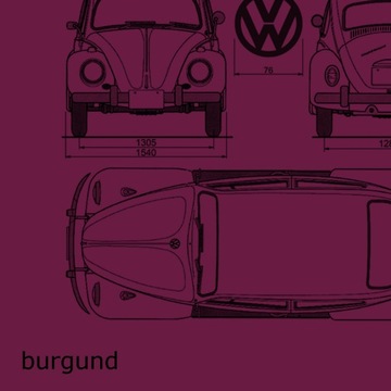 Футболка VOLKSWAGEN VW BEETLE Beetle - S