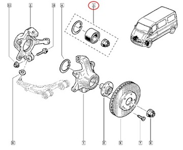 фото thumb №4, Підшипник колеса renault p. master ii