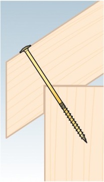 Wkręt ciesielski z podkładką 6x80 torx 100szt DMX