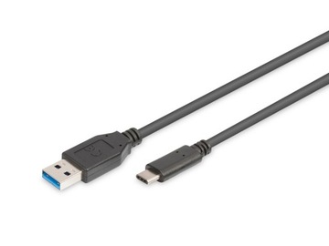 Kabel USB C - USB A 3.0 - Quick Charge 3 A, transfer 5 Gb/s, długość 100 cm