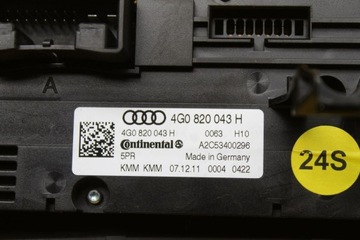 фото thumb №9, Панель блок управления воздуховод кондиционера audi a6 c7 4g0820043h