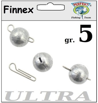 5 X CZEBURASZKA FINNEX ULTRA 5 gr na drucie 0,6 mm