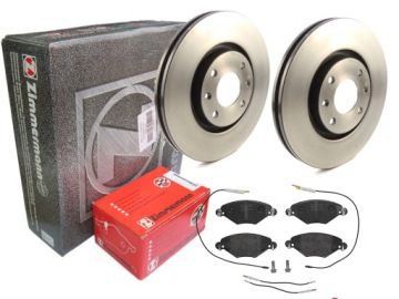 фото thumb №1, Тормозные диски тормозные колодки zimmermann перед citroen c5 i ii 283