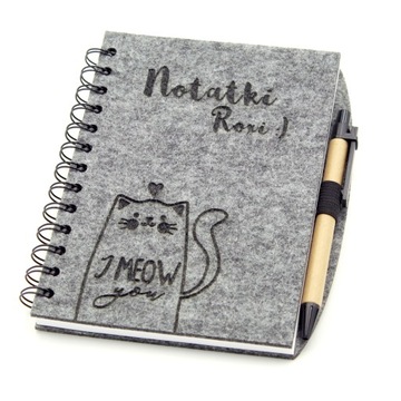 Notes pamiętnik ekologiczny personalizowany grawer