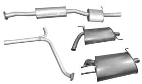 фото thumb №1, Глушники honda accord vii 2.4 16v vtec комплект