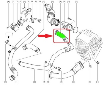 фото thumb №6, Шланг интеркулер renault laguna ii 1.9 dci