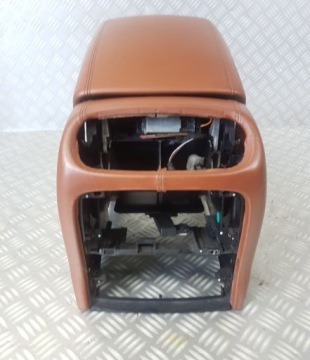 фото thumb №6, Porsche cayenne 7l тунель середній підлокітник шкіра коричнева бардачок