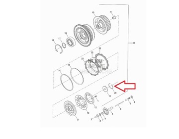 OEM внутреннее стопорное кольцо Harley