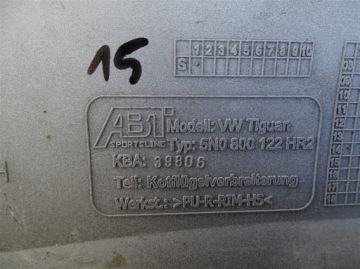 фото thumb №7, Молдинг na крыло правая задняя vw tiguan 5n0 abt