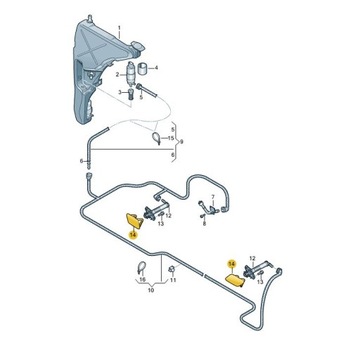 фото thumb №3, Заглушка склоомивача audi a6 c7 права sline polif
