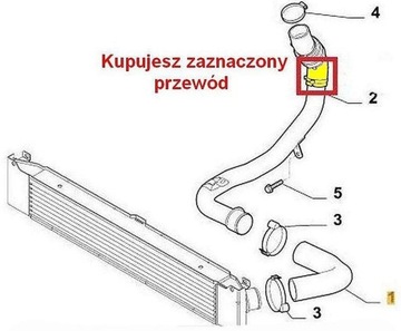 фото thumb №6, Citroen jumper 2,2 hdi труба шланг turbo інтеркулер