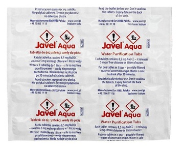 Таблетки для очистки воды Javel Aqua, 20 таб.