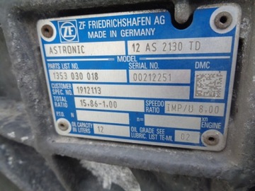 фото thumb №11, Daf 106 cf man iveco tgx tgs stralis коробка передач коробки передач astronic 12as2130td