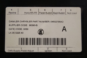 фото thumb №5, Модуль блок керування сидіння jeep grand cherokee wk