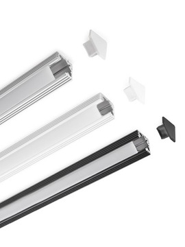 Zaślepka 45-ALU do profilu LED KLUŚ biała pełna