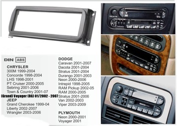 фото thumb №2, Рамка радио chrysler 300m neon ptcruiser jeep 02