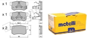 фото thumb №1, Metelli гальмівні колодки гальмівні задня honda cr-v ii iii
