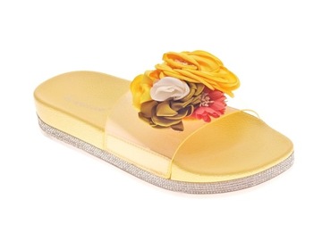 MODNE KLAPKI DAMSKIE SE-9622 Yellow r.37
