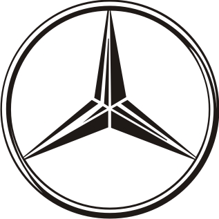 НАКЛЕЙКИ - логотип MERCEDES 44 x 48 см, большой выбор