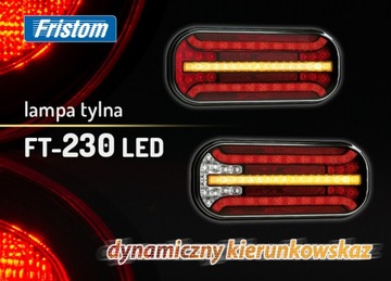 LAMPA TYLNA Zespolona LED Lampy KOMPLET 6 funkcji Dynamiczny kierunek L+P