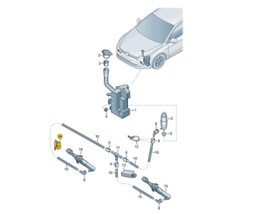 Заглушка омивача vw golf vii r20 p 5g0807938b оригінал wrocław Ціна, фото thumb