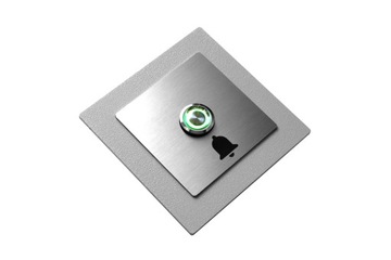 Кнопка звонка для домофона Steel LED 9/12/24/230В 10х10 INOX нерж.