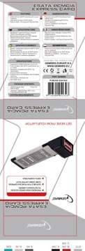 Карта контроллера Expres ExpressCard E-SATA esata