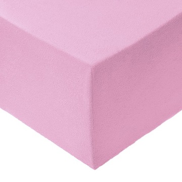 Prześcieradło z Gumką Frotte Fioletowe 140x200 cm k.20