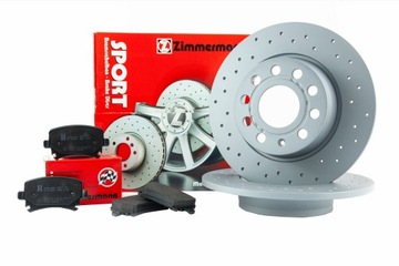 фото thumb №1, Тормозные диски тормозные колодки zimmermann sport skoda kamiq 230mm