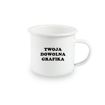 Эмалированная металлическая кружка с вашей графикой, 10 шт.