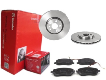 фото thumb №1, Тормозные диски тормозные колодки brembo перед fiat scudo ulysse 285mm
