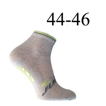 Носки Jump Fitness Abs Yoga серые+зеленые 44-46