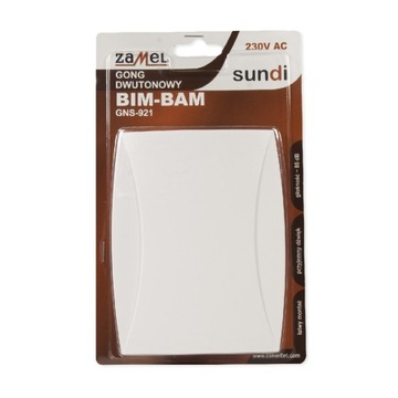DZWONEK GONG ELEKTROMECHANICZNY BIM-BAM 85dB