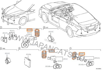 фото thumb №8, Lexus es 2018- кронштейн корзина кронштейн датчиков
