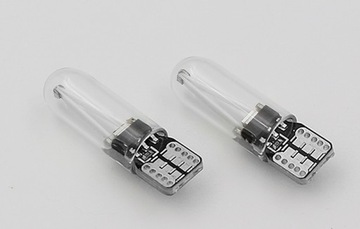ŻARÓWKA LED COB FILAMENT W5W T10 12V 24V NIEBIESKA