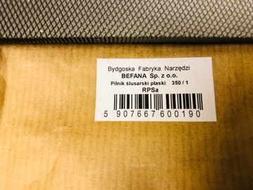 Befana Pilnik ślusarski płaski RPSa 350/1 Polski