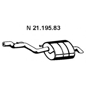 TŁUMIK KOŃCOWY BMW 5 E39 KOMBI 520i 523i EBERSPACHER 21.195.83