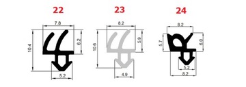 Уплотнитель оконный VEKA S-834x