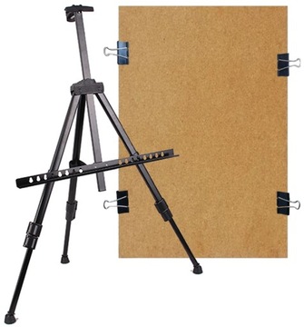 SKŁADANA ALUMINIOWA SZTALUGA + RYSOWNICA 40x60 cm