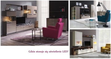 8 x RGB СВЕТОДИОДНАЯ ПОДСВЕТКА ДЕРЕВЯННЫХ МЕБЕЛЬНЫХ ПОЛОК