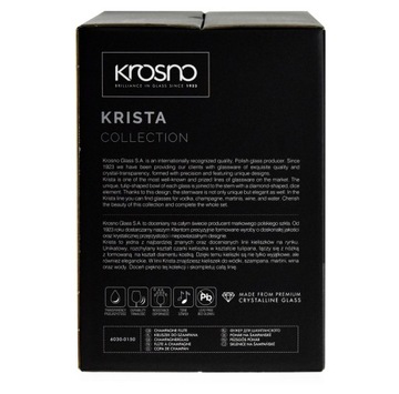 KROSNO Krista Бокалы для игристого шампанского 150мл